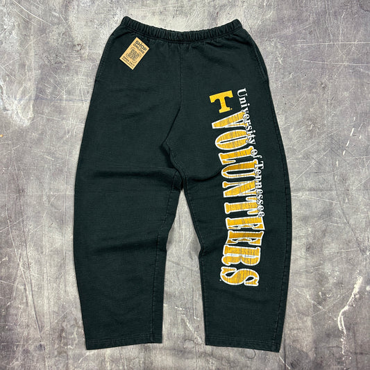 90s Faded Black University Of Tennessee Volunteers Baggy Sweatpants 32-38 AI35