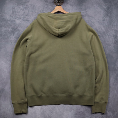 90s Olive Green Polo Ralph Lauren Essential Zip Up Hoodie 4697