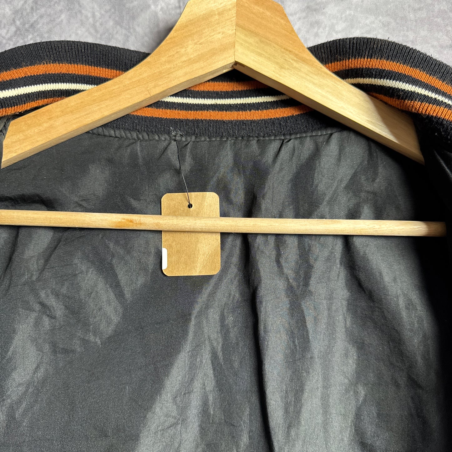 90s Black Jeff Hamilton Texas Longhorns Reversible Varsity Jacket 4455