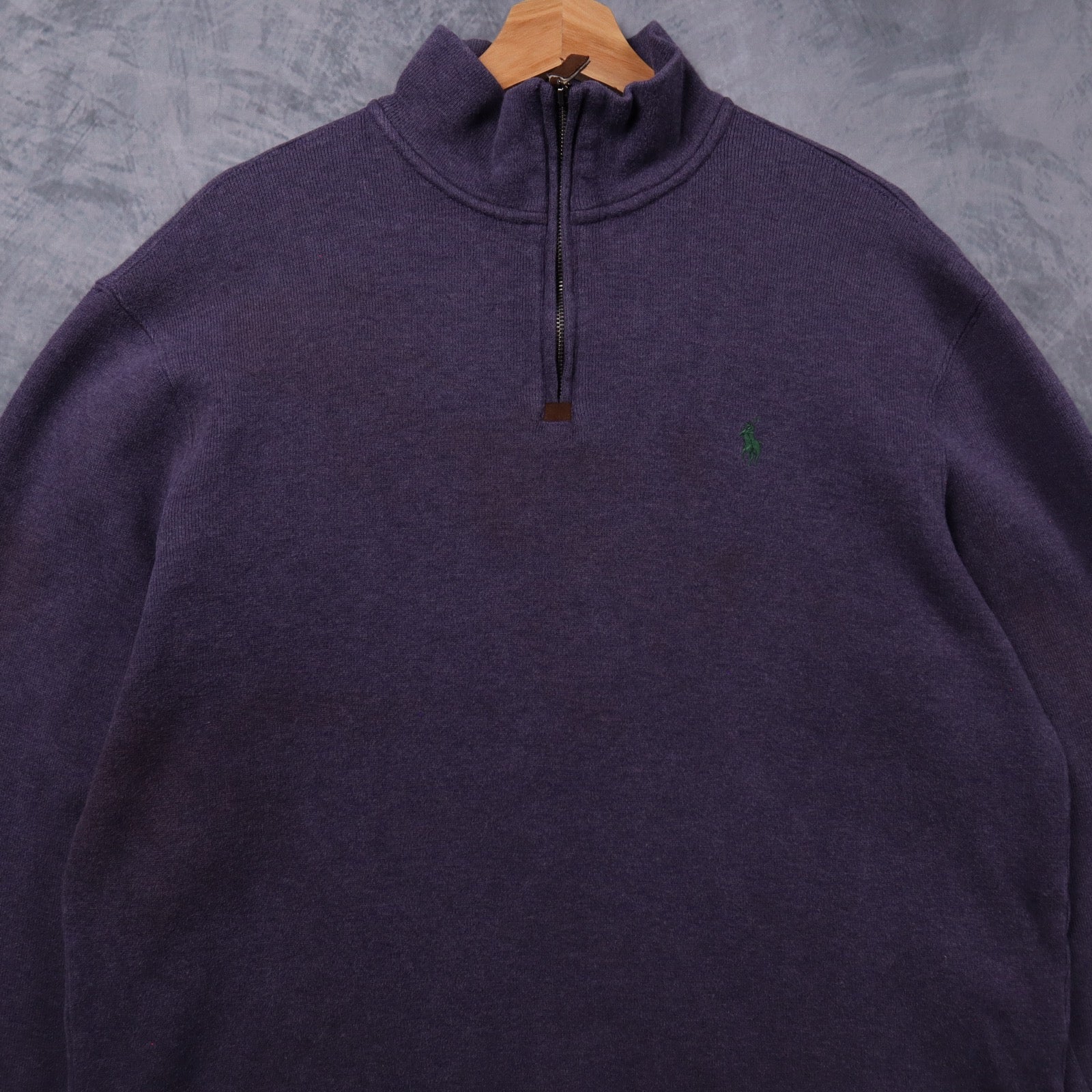 Y2K Purple Polo Ralph Lauren Quarter Zip Sweater 5402