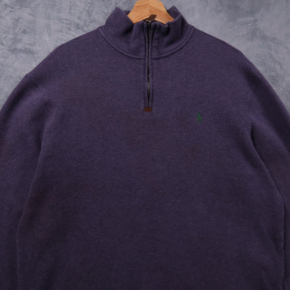 Y2K Purple Polo Ralph Lauren Quarter Zip Sweater 5402