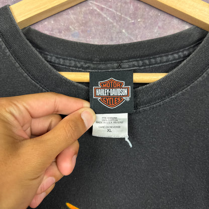 00s Faded Black Harley Davidson Shirt 3174