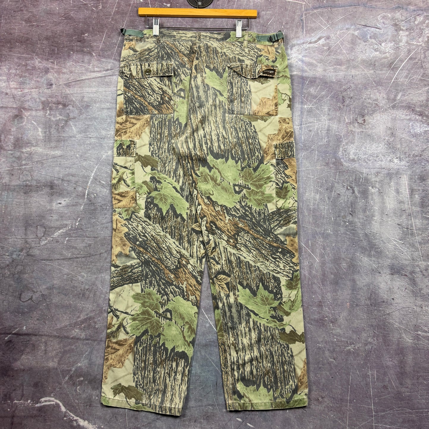 90s RealTree Camo Ranger Baggy Cargo Pants 37x31 2035
