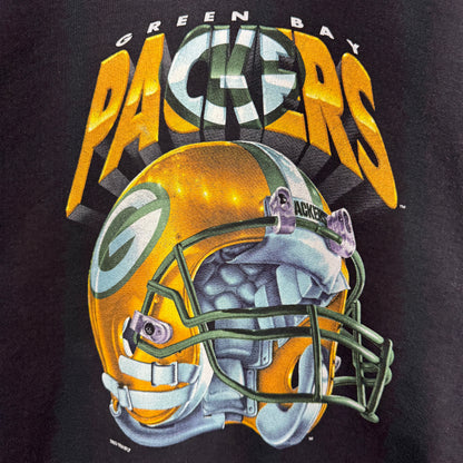 1994 Black Green Bay Packers Crewneck Sweatshirt 4269