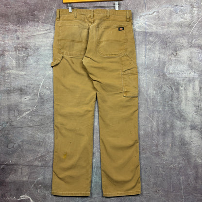 00s Tan Brown Dickies Carpenter Work Pants 35x31 2046