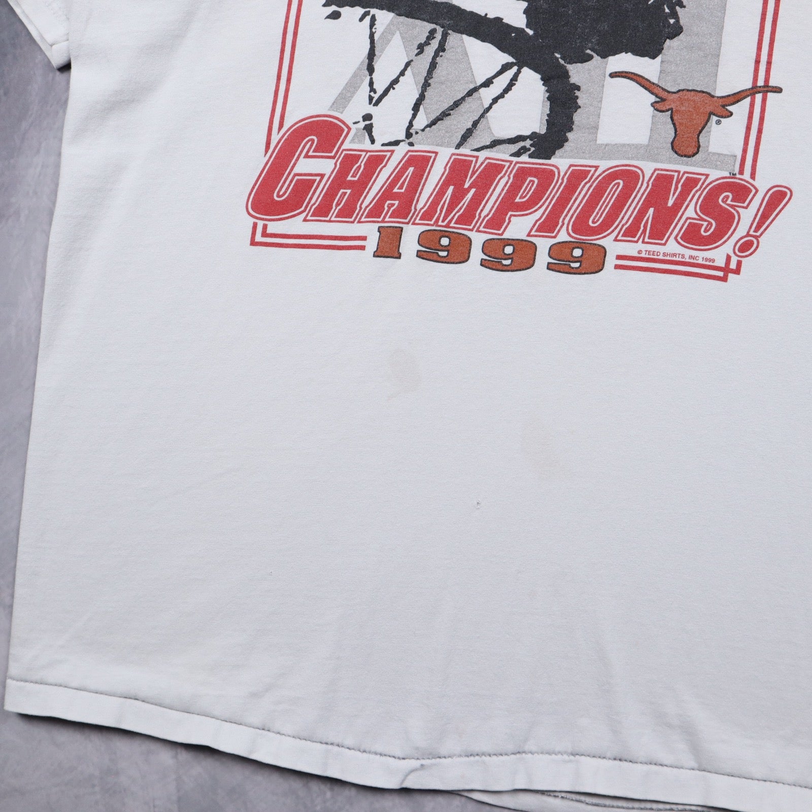 1999 White Texas Longhorn Basketball Big 12 Champions Shirt 5747