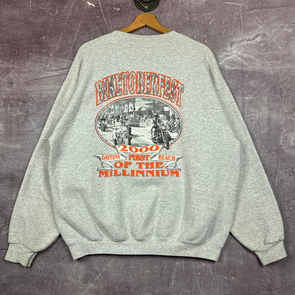 00s Heather Gray Biketoberfest Sweatshirt 3091