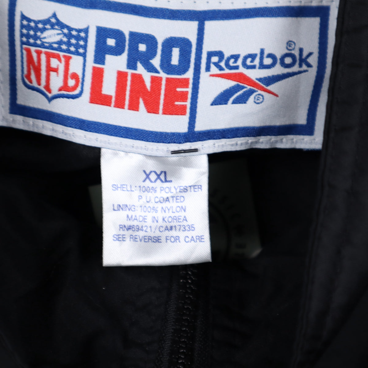 90s Black Atlanta Falcons Reebok Pro Line Jacket 6493