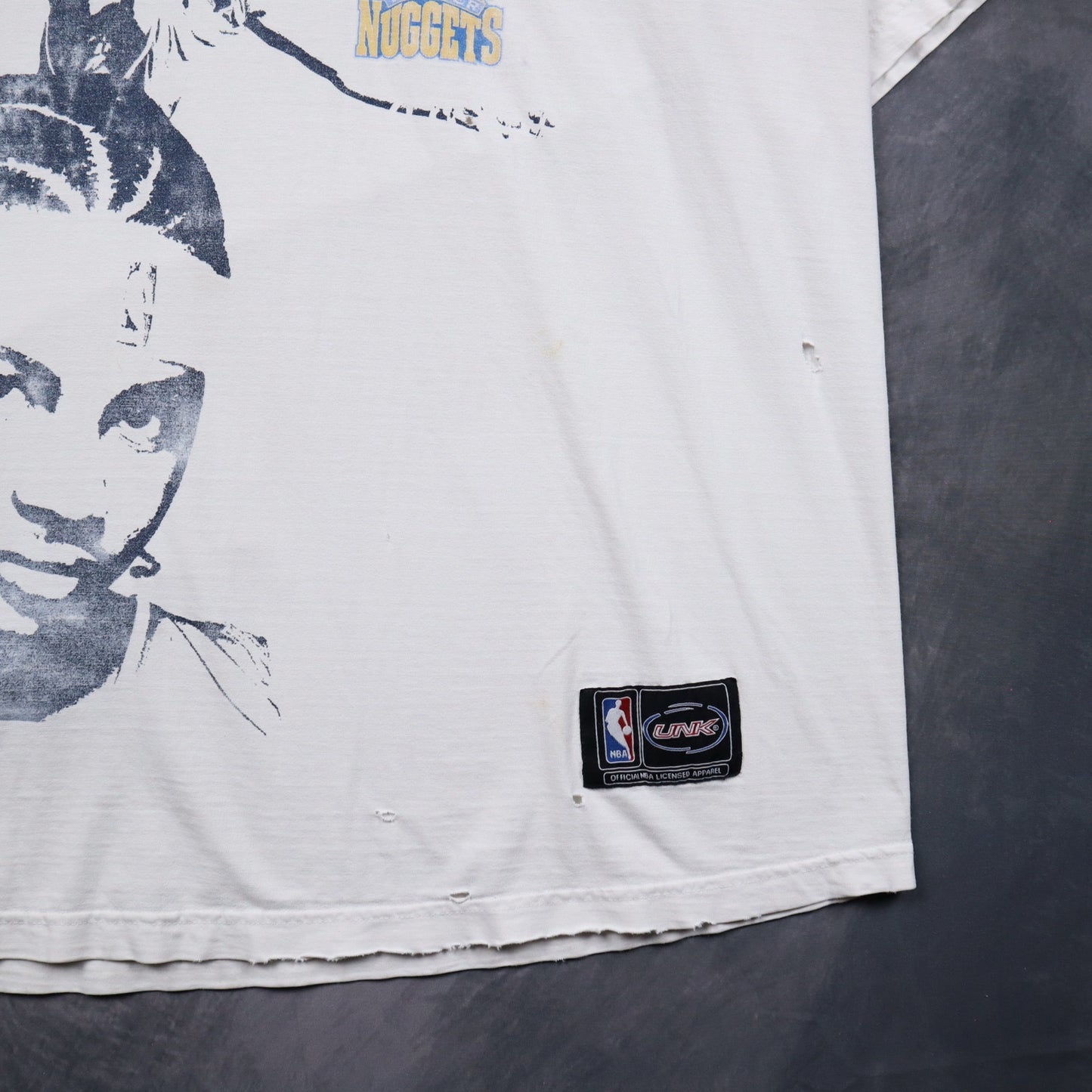 00s  White Carmelo Anthony Nuggets Signature Series Shirt 4690
