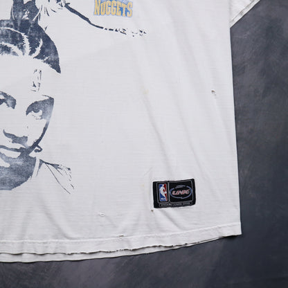 00s  White Carmelo Anthony Nuggets Signature Series Shirt 4690