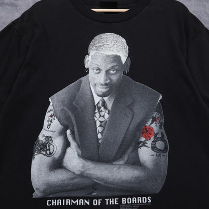 1996 Black Dennis Rodman Chairman Of The Boards Shirt 5123