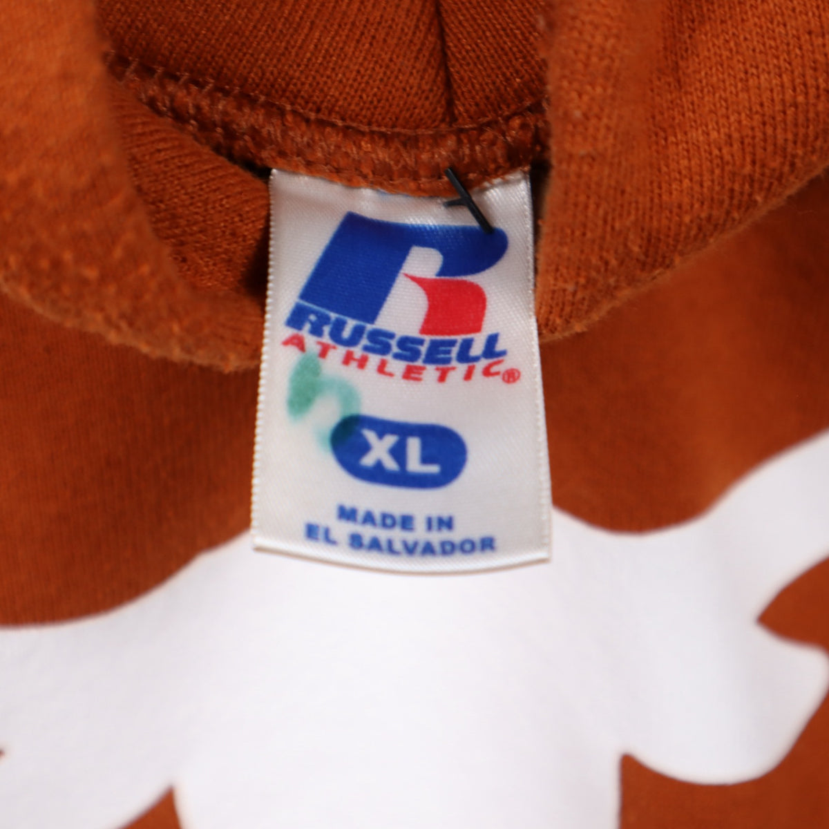 00s Orange University of Texas Longhorns Russell Athletic Hoodie 5633