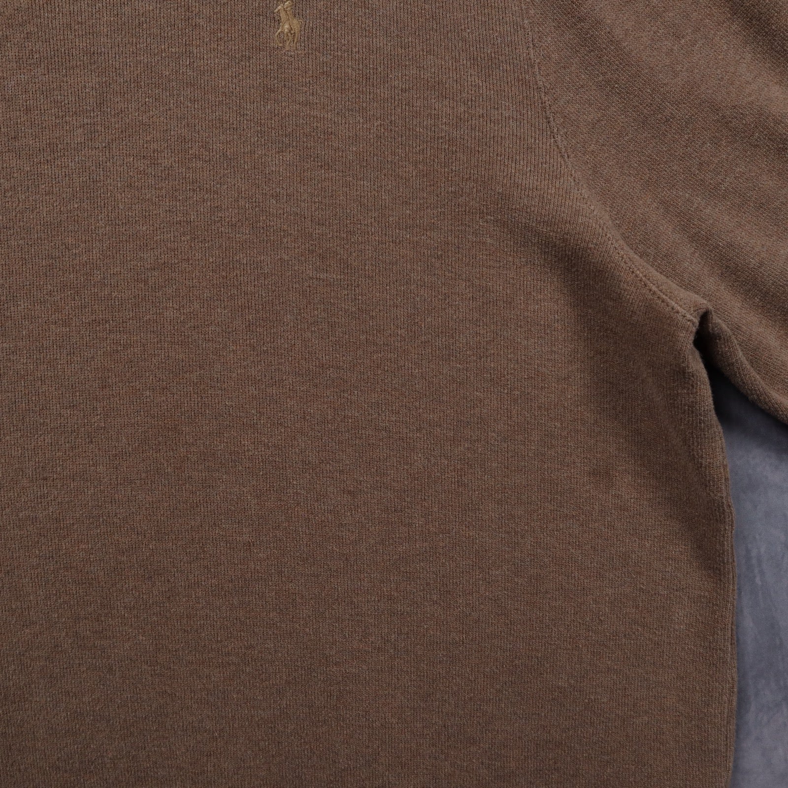 Early 2000s Brown Polo Ralph Lauren Quarter Zip Sweater 5314