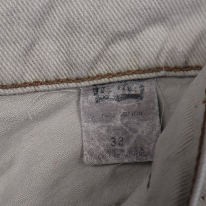 90s Cream Levi's Denim Shorts 5175