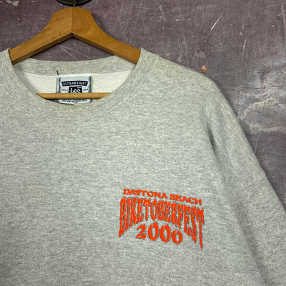 00s Heather Gray Biketoberfest Sweatshirt 3091