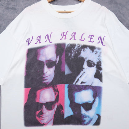 1995 White Van Halen Balance World Tour Shirt 4937
