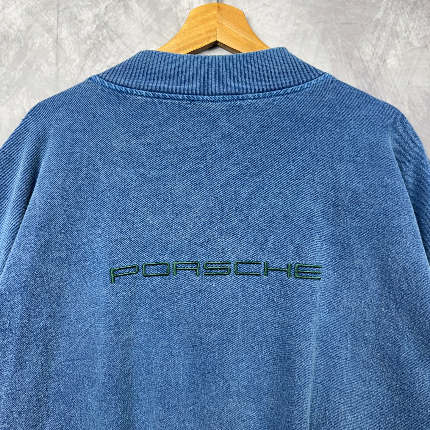 90s Blue Porsche Bomber Jacket 4003