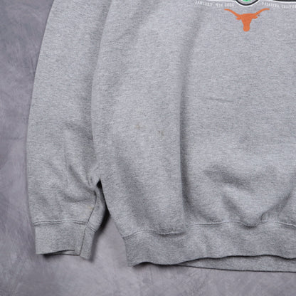 2006 Grey Texas Longhorns Rose Bowl Crewneck Sweatshirt 5708