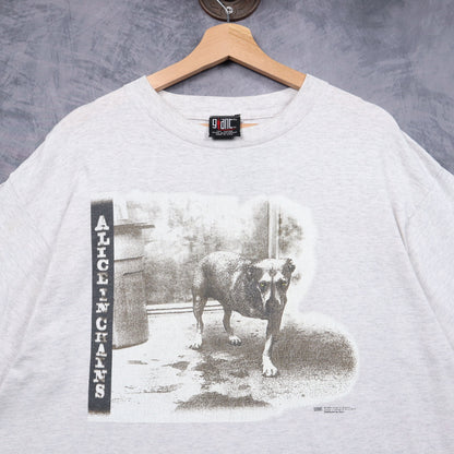 1995 Heather Grey Alice In Chains Tripod Shirt 5118