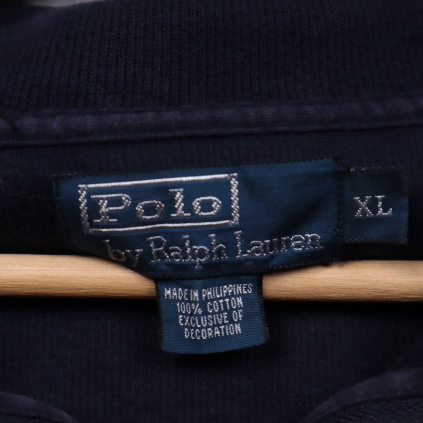 90s Navy Blue Polo Ralph Lauren Quarter Zip 4712