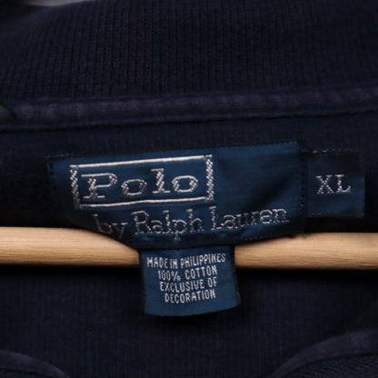 90s Navy Blue Polo Ralph Lauren Quarter Zip 4712