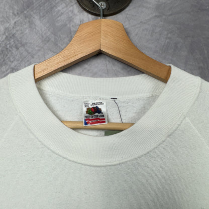 90s White Ford Mustang Crewneck Sweatshirt 3990