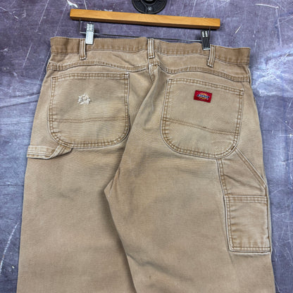 Early 00s Tan Brown Dickies Carpenter Work Pants 36x30.5 2147