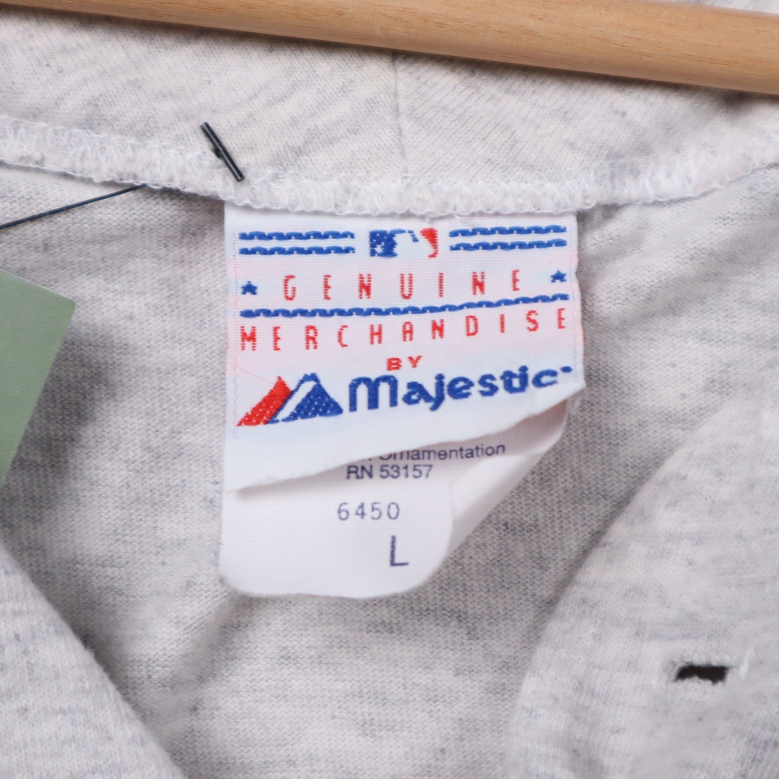 90s Heather Grey New York Yankees Majestic Button Up Jersey 5352