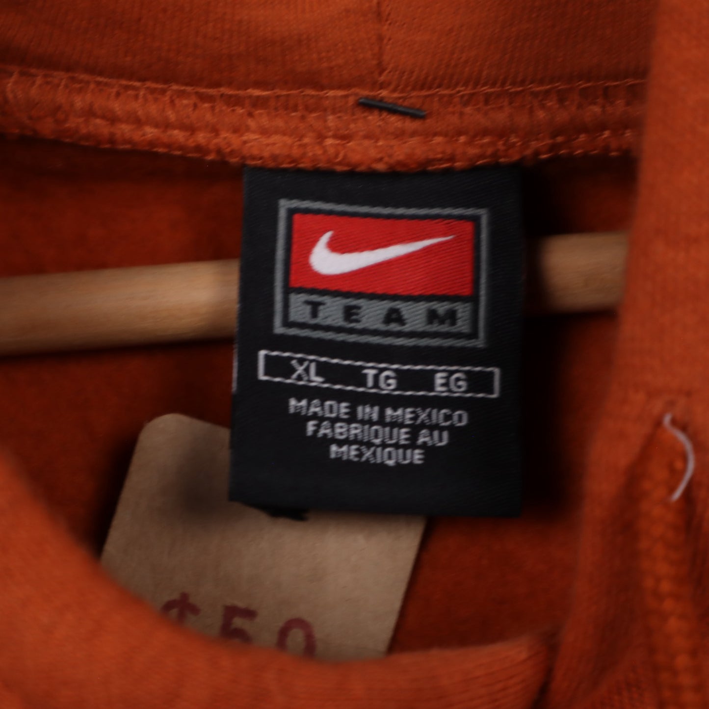 00s Orange Nike Texas Longhorns Hoodie 5652