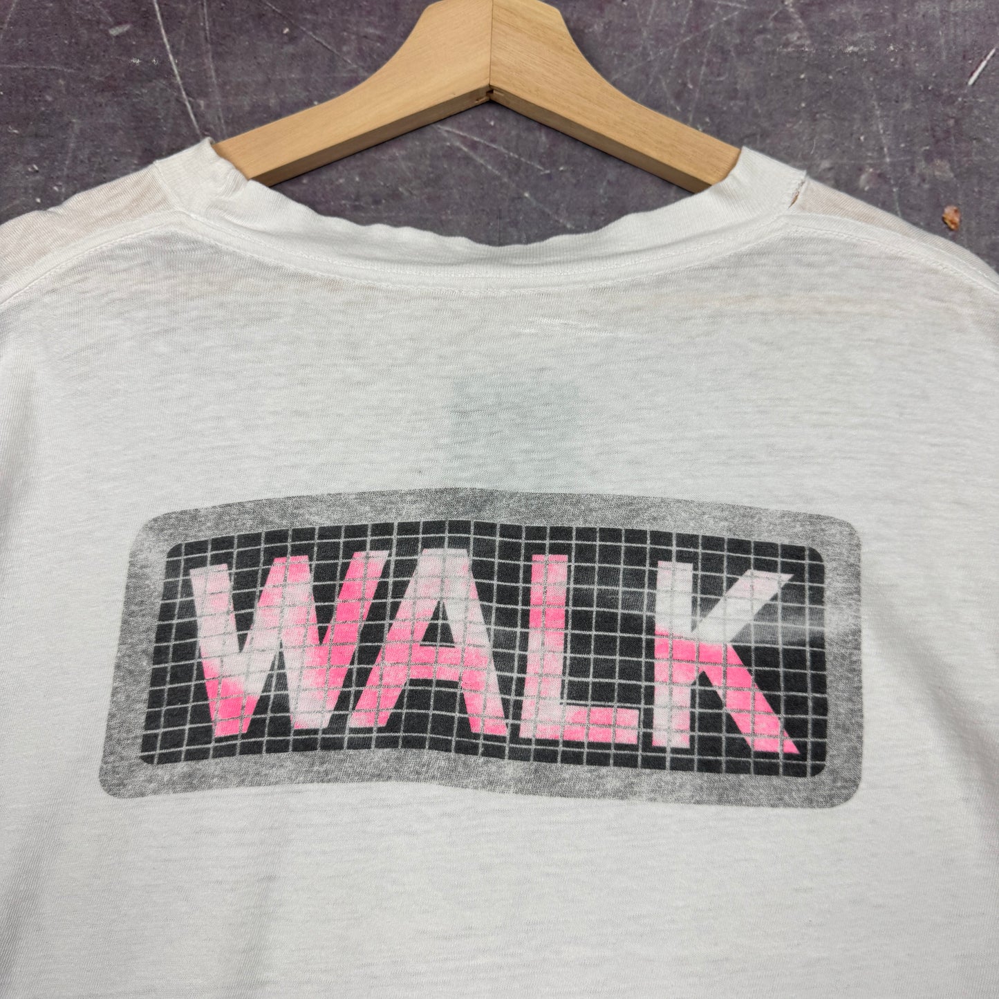 90s White Tenex Walkers Club Graphic Shirt XL 0885