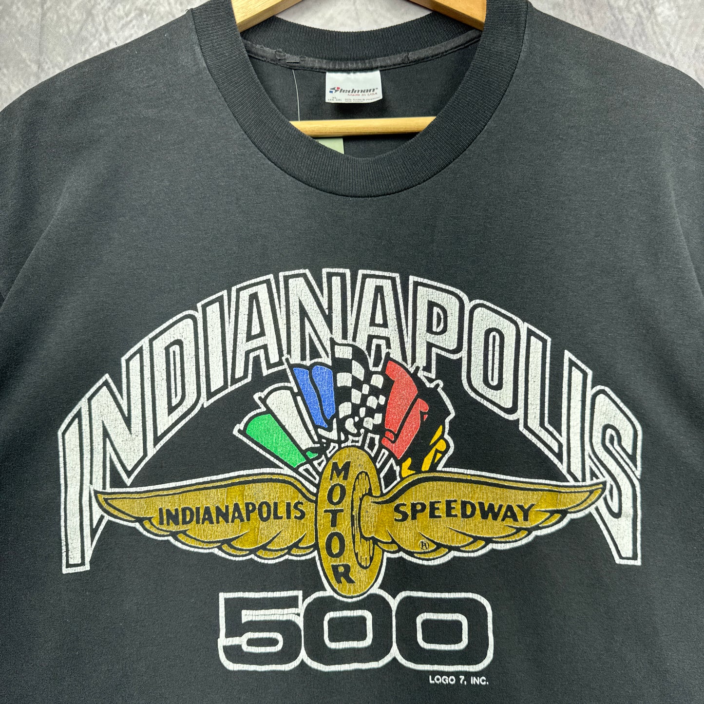 90s Black Indianapolis 500 Shirt 3844
