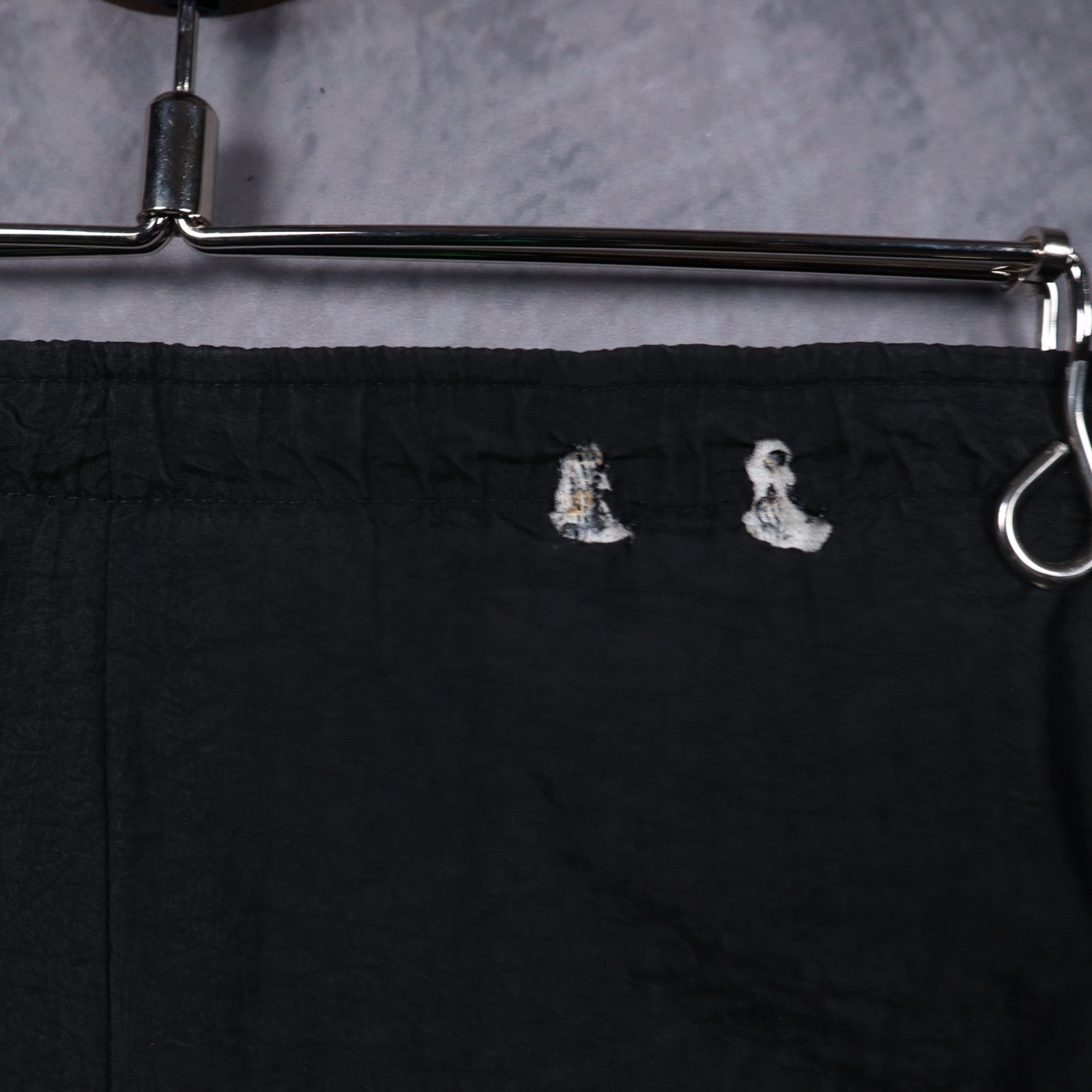90s Black Nike Swoosh Nylon Shorts 5216