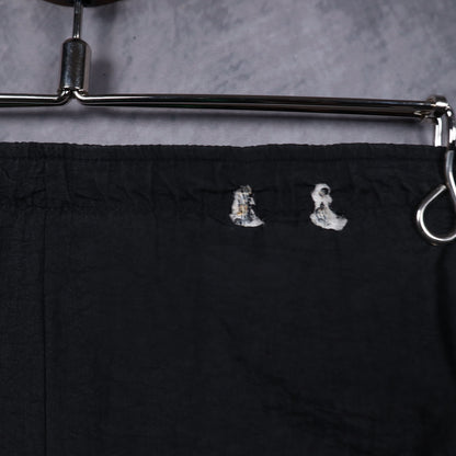 90s Black Nike Swoosh Nylon Shorts 5216