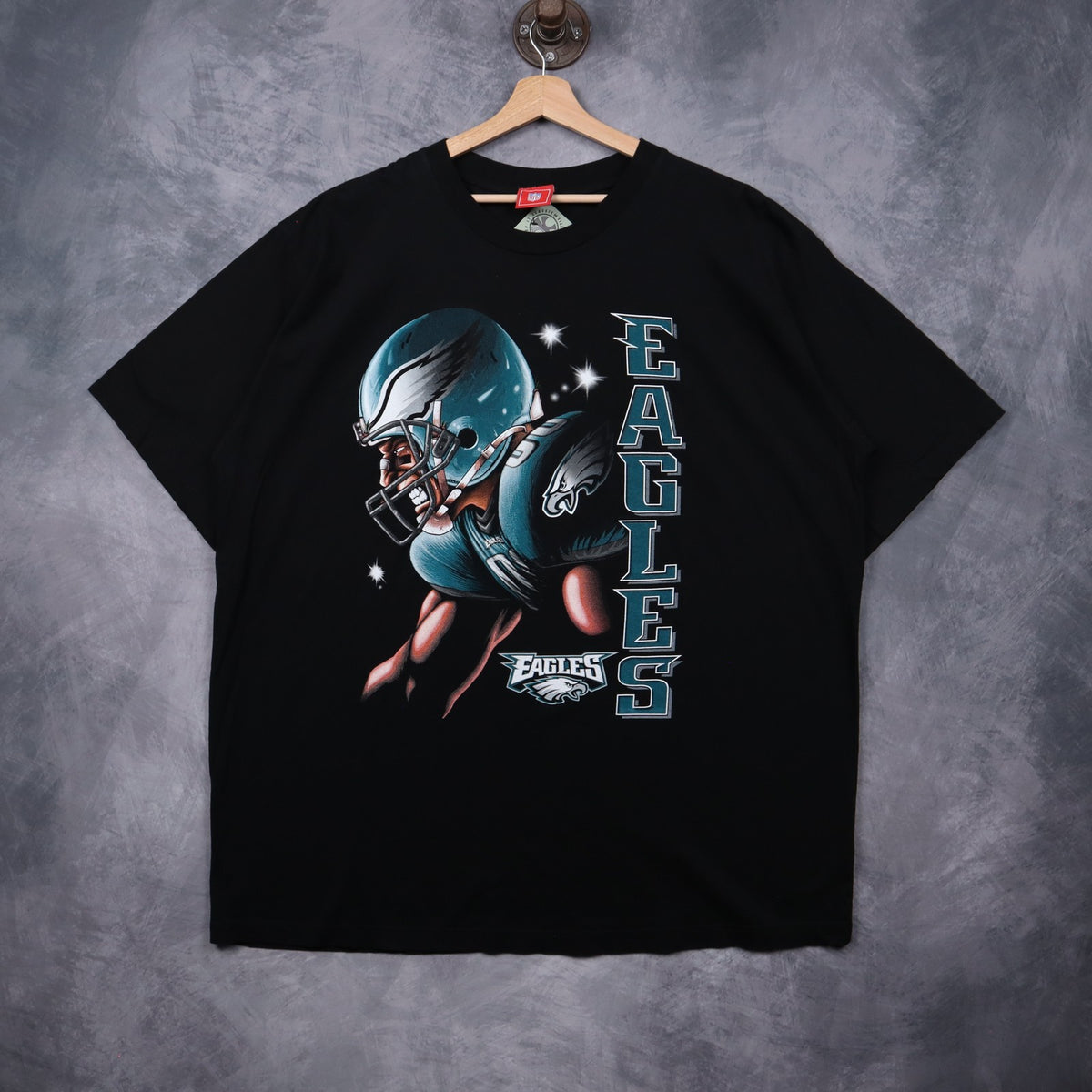 00s Black Philadelphia Eagles Shirt 6755