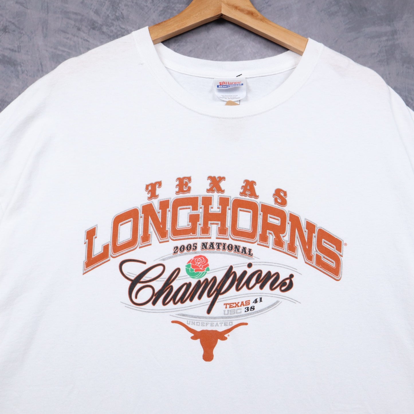 2005 White Texas Longhorns National Champions Shirt 5764
