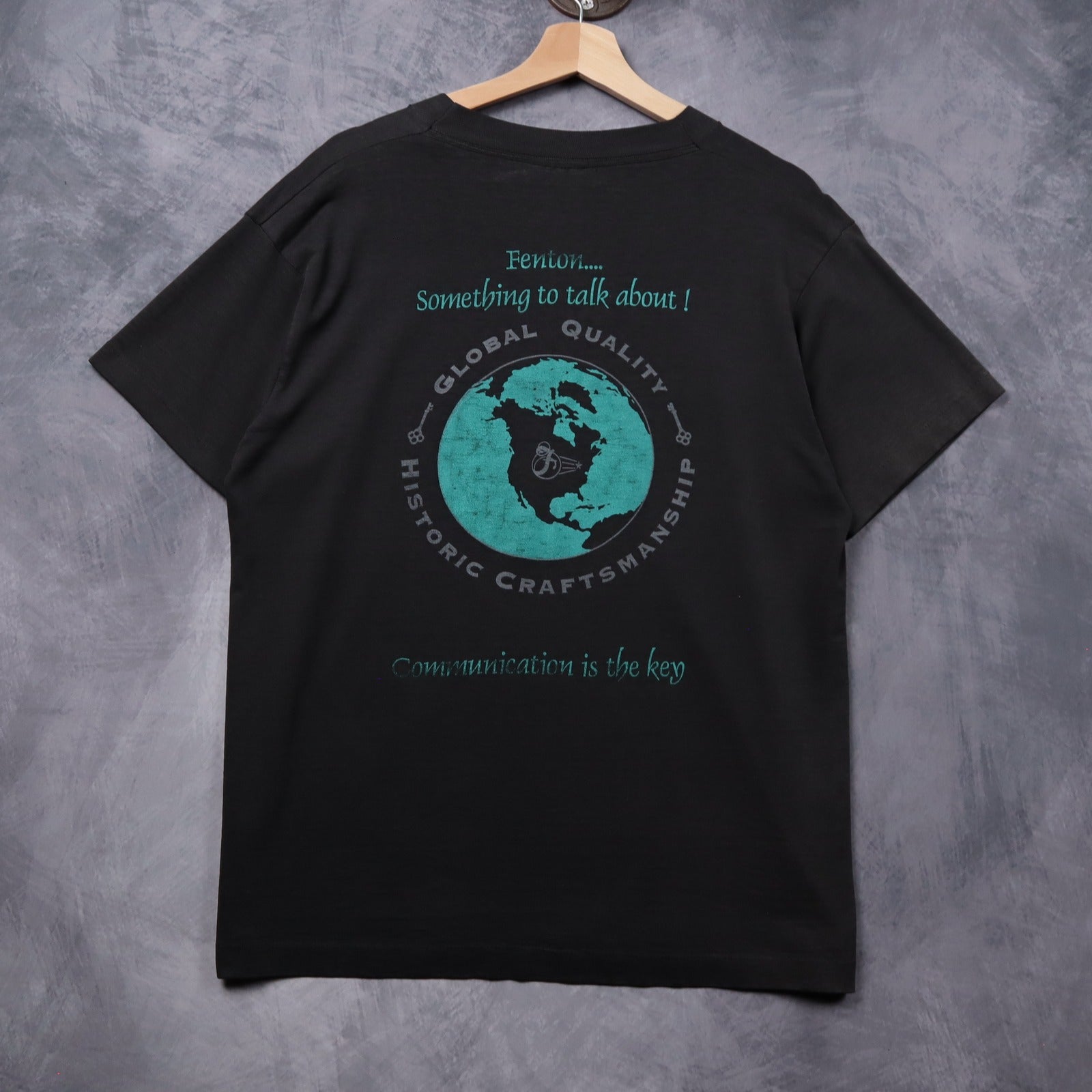 1995 Faded Black Fenton Global Quality Shirt 5357