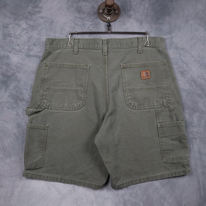 Y2K Moss Green Carhartt Original Fit Carpenter Shorts 5185