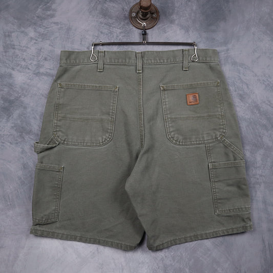Y2K Moss Green Carhartt Original Fit Carpenter Shorts 5185