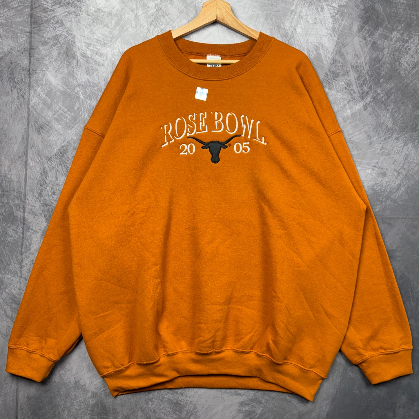 2005 Orange Rose Bowl Texas Longhorns Crewneck Sweatshirt 4382