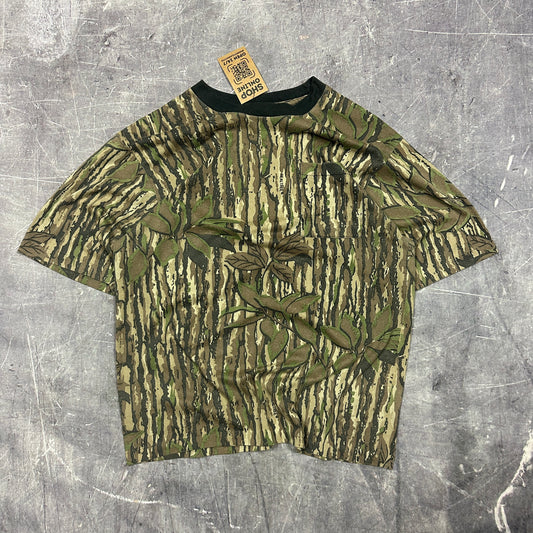 90s Single Stitched RealTree Camo Essential Pocket Shirt M H03