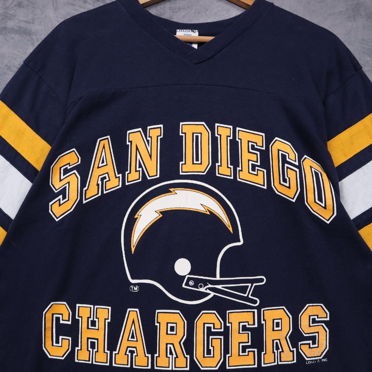 90s Navy Blue San Diego Chargers Jersey Shirt 6597