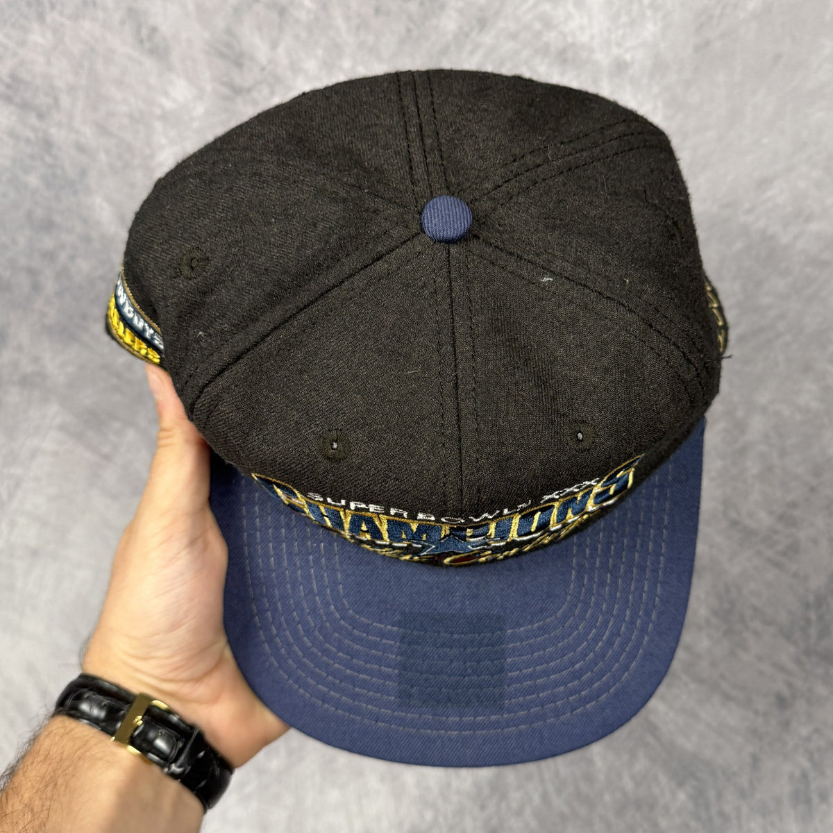 1996 Black Dallas Cowboys Super Bowl XXX Champions Snapback Hat 6885