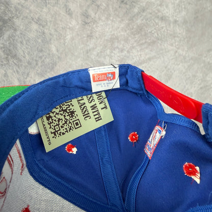 90s Blue Buffalo Bills Logo 7 Snapback Hat 6817