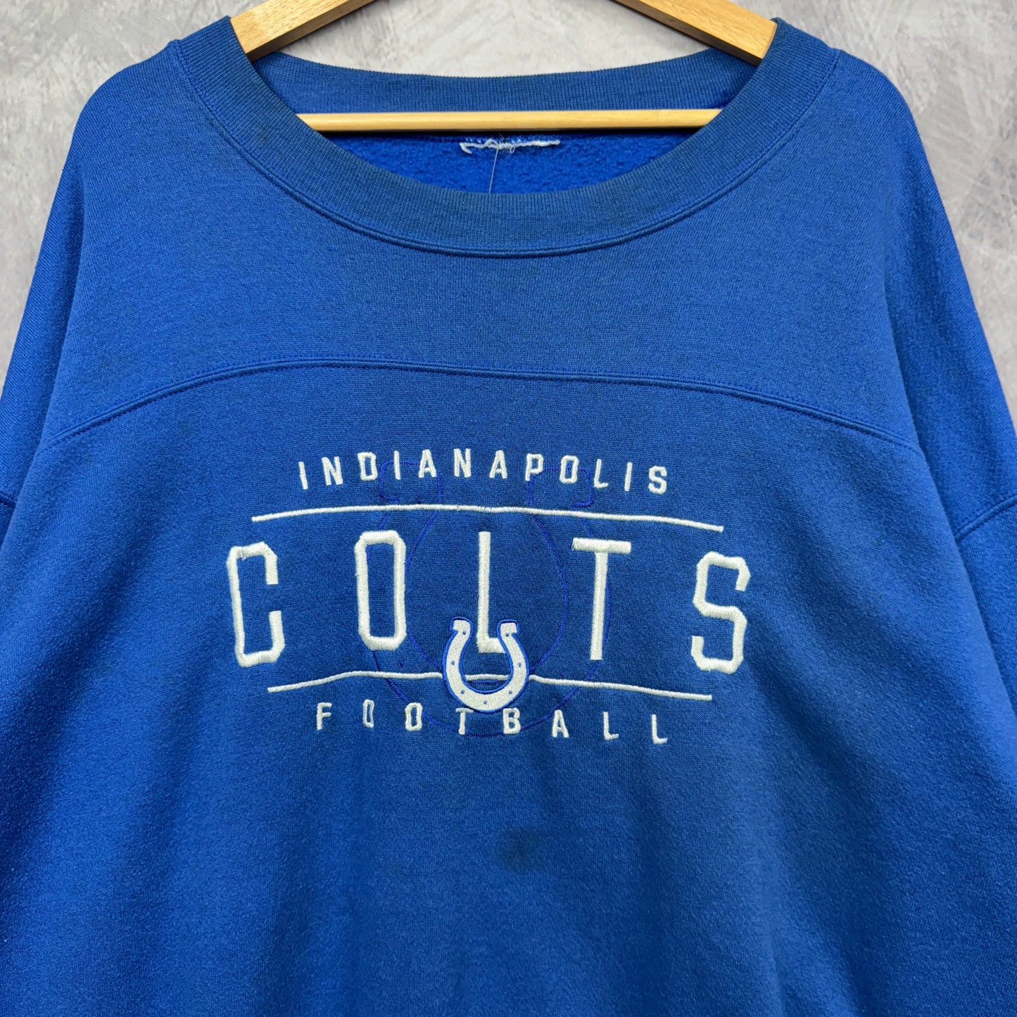 00s Blue Indianapolis Colts Crewneck Sweatshirt 4119