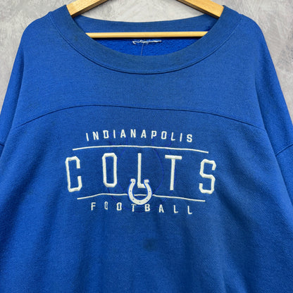 00s Blue Indianapolis Colts Crewneck Sweatshirt 4119