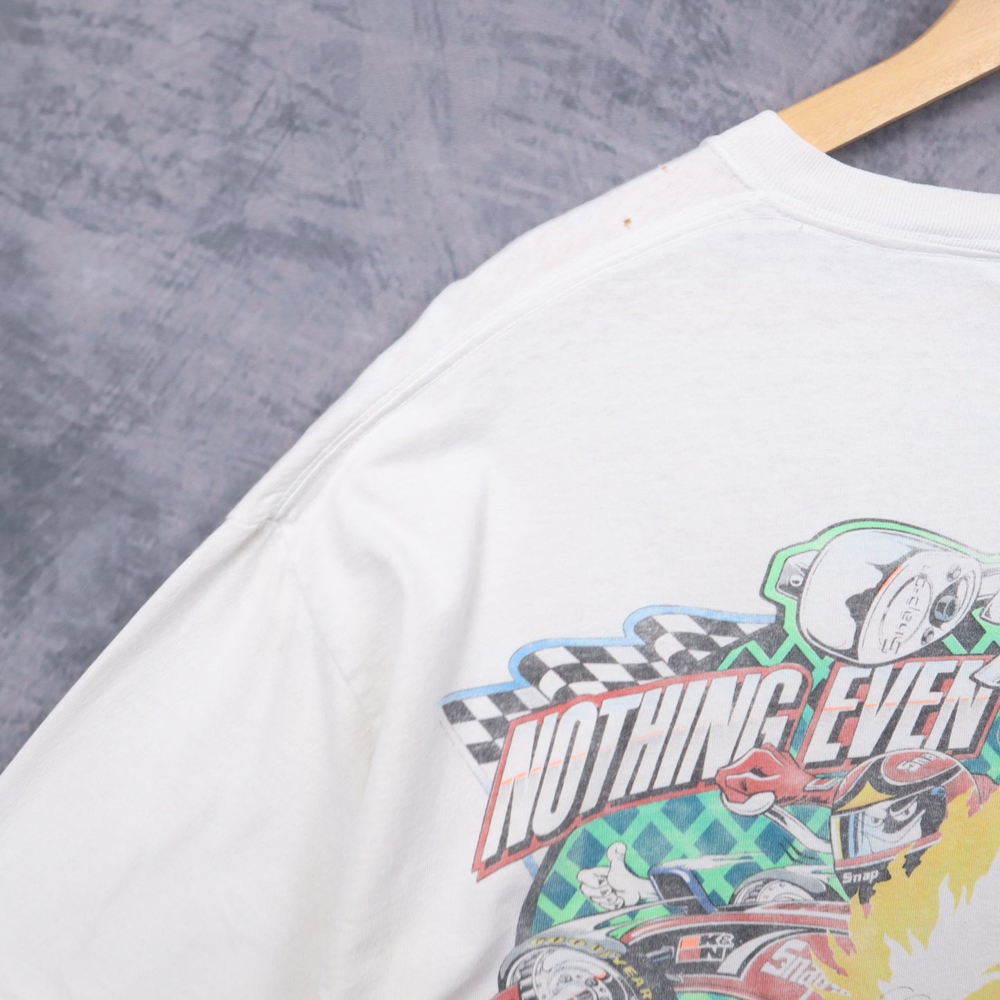 90s White Doug Herbert Snap-On Racing Shirt 5481