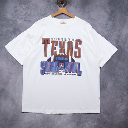 1995 White University Of Texas Sugar Bowl Shirt 5809