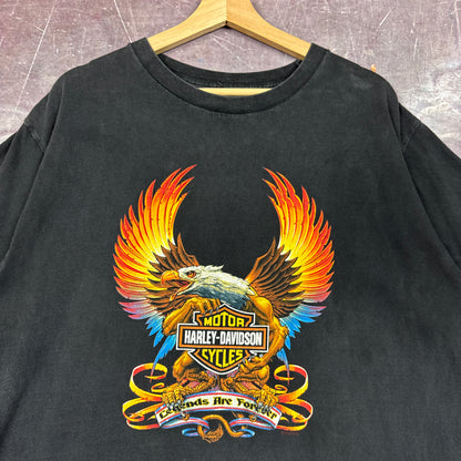 90s Faded Black Harley Davidson Shirt 3178