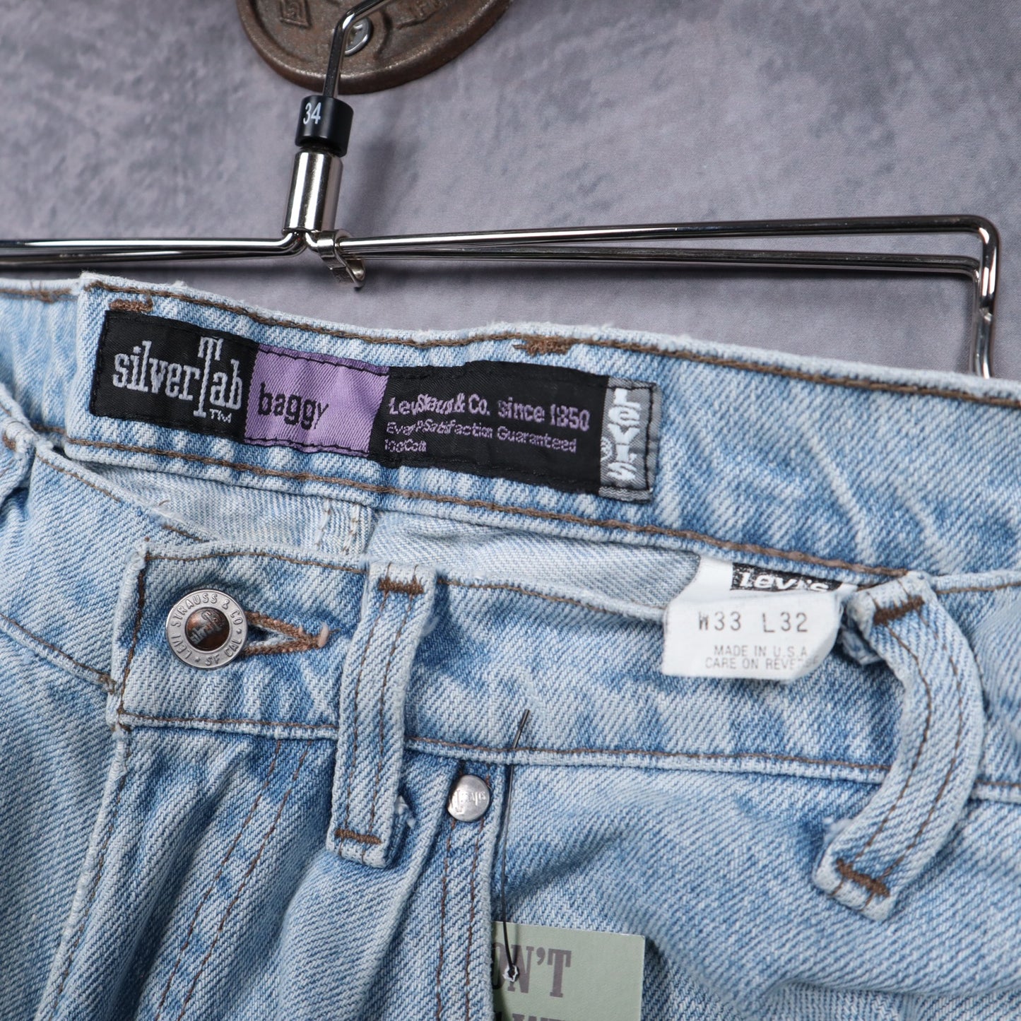 90s Light Wash Levi's SilverTab Baggy Jeans 5056