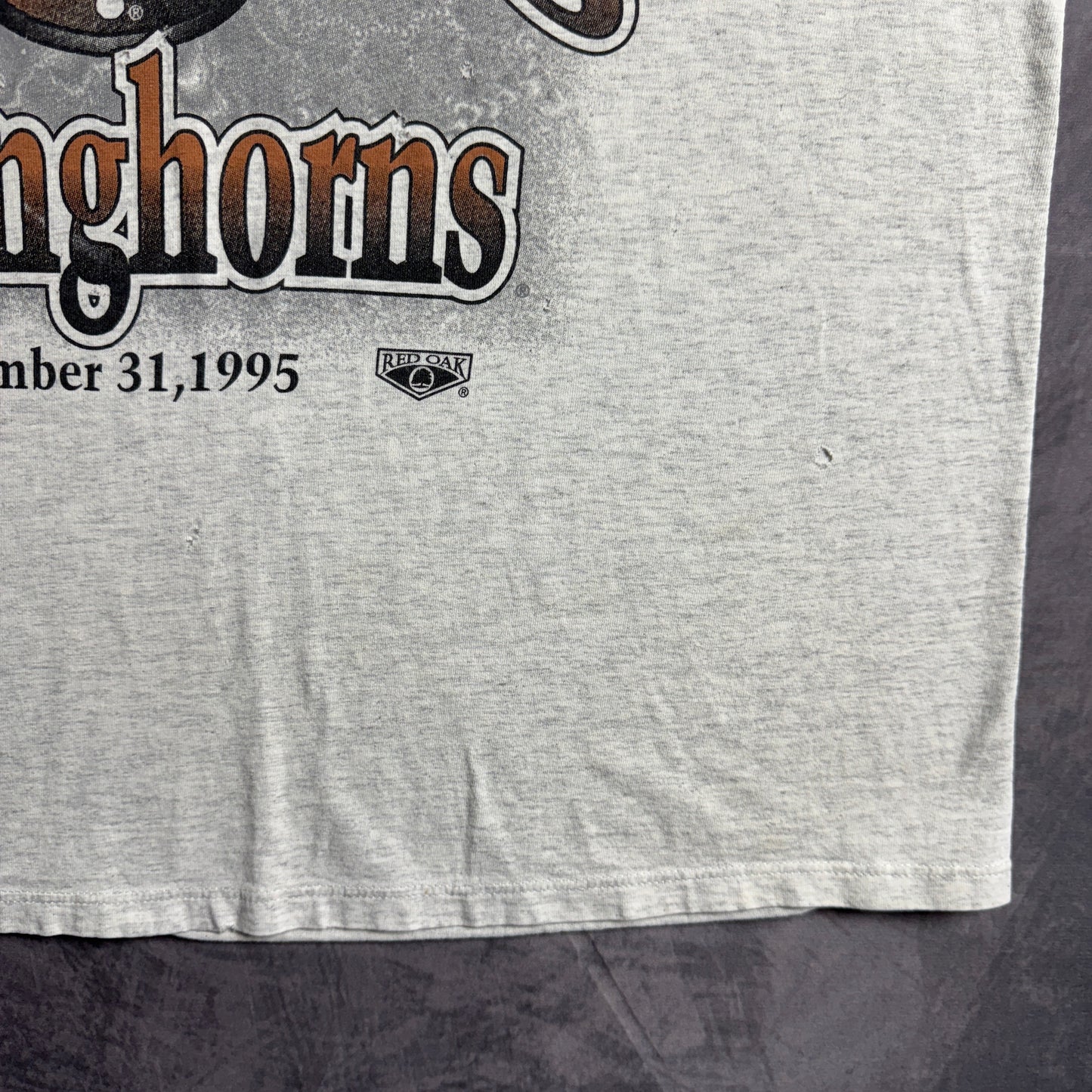 1995 Grey Texas Longhorns Nokia Sugar Bowl Shirt 4555